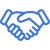 Handshake icon representing trust for Superior Performance (2)